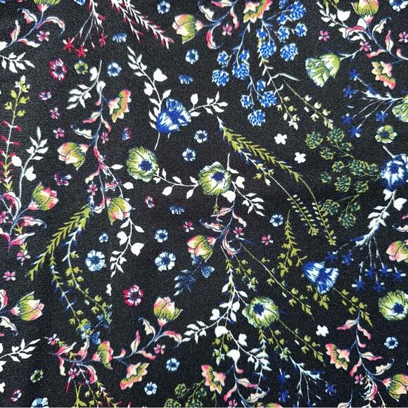 DR2 by Daniel Rainn Floral Wide Leg Cropped High Waisted Pants Size Large - Picture 11 of 15